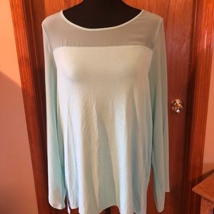 Vince Camuto Semi-Sheer Blouse